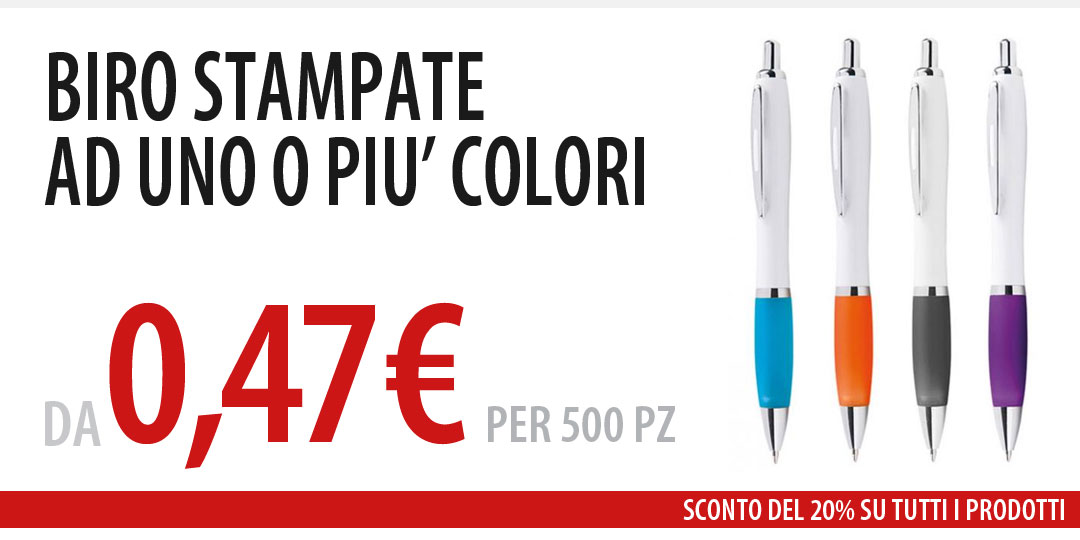 Stampa biro personalizzate